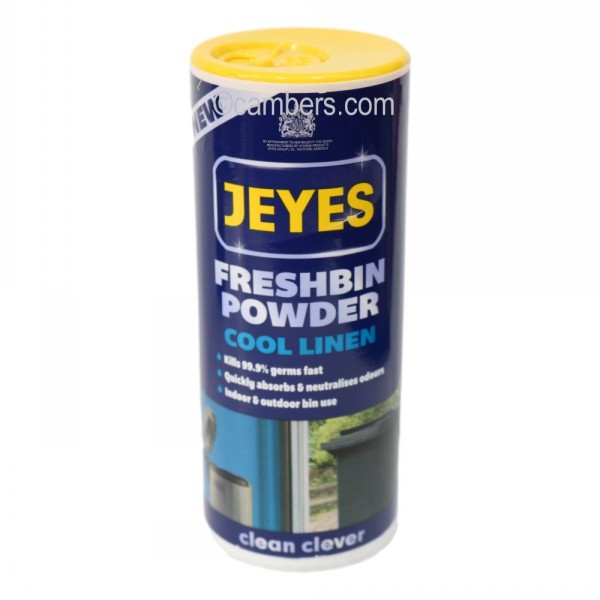 Jeyes Fluid Fresh Bin Powder Cool Linen 550g Cambers Country Store